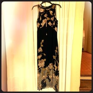 Nostalgia ankle-length floral dress.